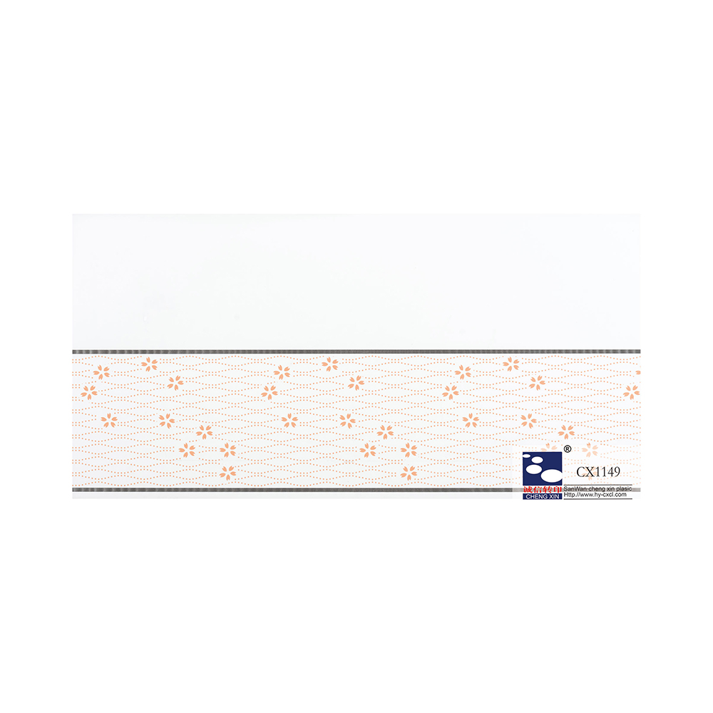 Kina 21cm varmstansningsfolier med tryckta blommor för pvc takpanel dekoration CX1149