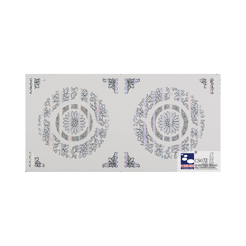 Ny design Modern stil träkornsfilm varmstansningsfolie för PVC-tak CS073