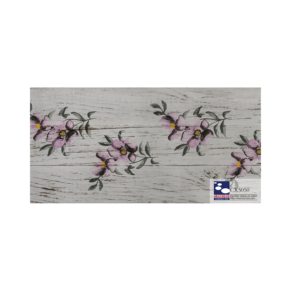 Olika färger marmor varmstansningsfolie med olika tryckta blommor för panel CX5050