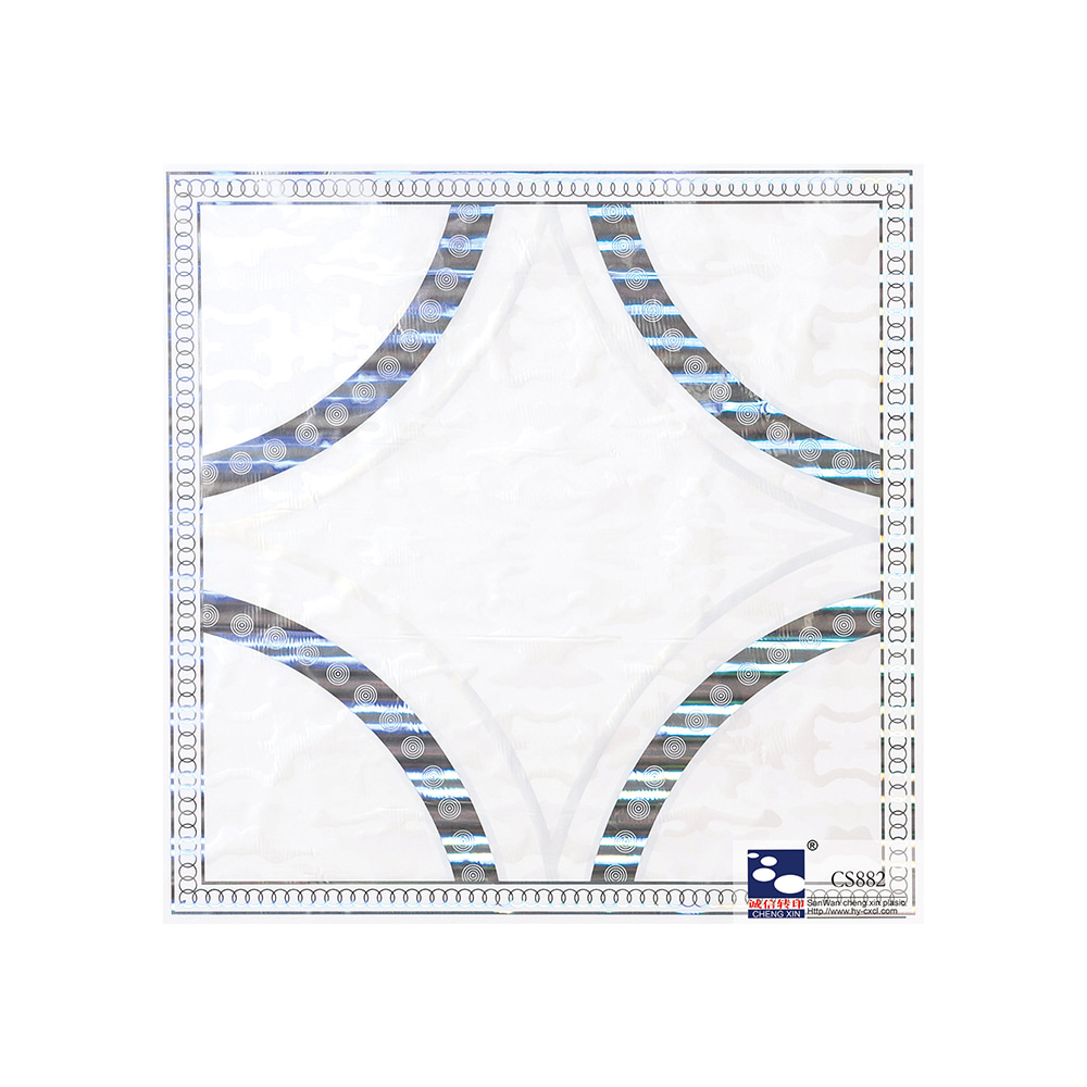 Vacker Billig Design Värmeöverföring Varmstansningsfolie För Pvc Panel Board CS882