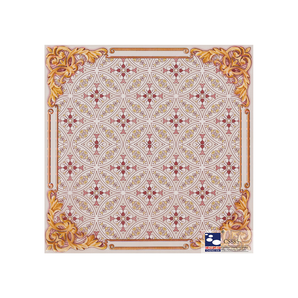 Färgglada moderna varmfoliestämplingsfoliedesigner för pvc-panelkort CS885