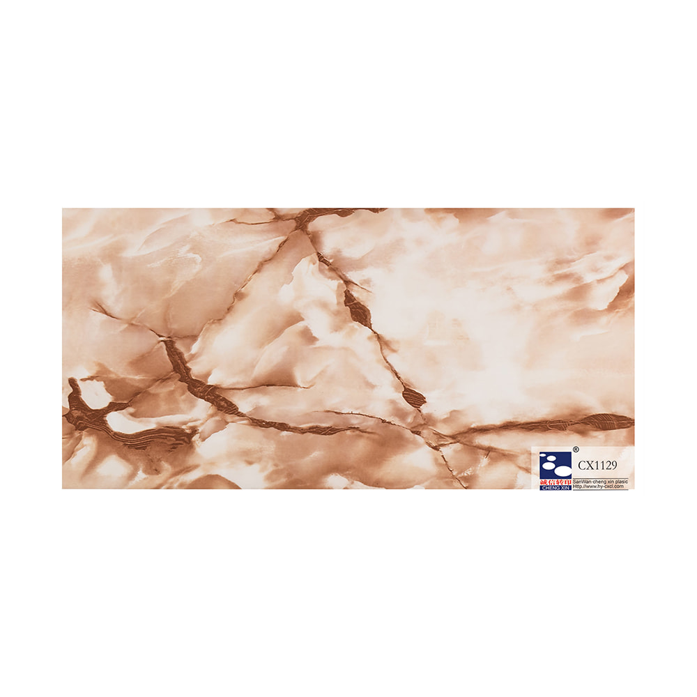 Billigt PVC-material Marmor Varmstämpelfolie för Pvc-paneldekoration CX1129